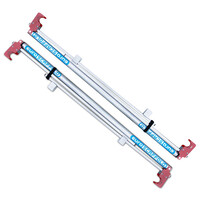 Euroscaffold Anhänger + Euro-Rollgerüst mit Vario-Frontgeländer 135x190x6,2m Arbeitshöhe