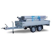 Euroscaffold Anssems PSX2000.305 + Basic Rollgerüst mit Vario-Frontgeländer 135x250x8,2m Arbeitshöhe