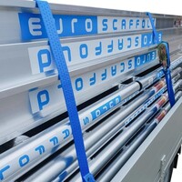 Euroscaffold Anssems PSX2000.305 + Basic Rollgerüst mit Vario-Frontgeländer 135x250x8,2m Arbeitshöhe