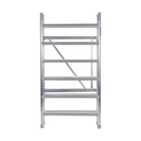 Euroscaffold Zimmergerüst 90x190x4,7m Arbeitshöhe inkl. Stabilisator und verstellbaren Rollgerüst-Lenkrollen