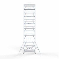 Euroscaffold Rollgerüst komplett 135 x 305 x 14,2m inkl. leichter Plattform + doppeltem Frontgeländer