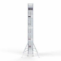 Euroscaffold Rollgerüst komplett 135 x 305 x 14,2m inkl. leichter Plattform + doppeltem Frontgeländer