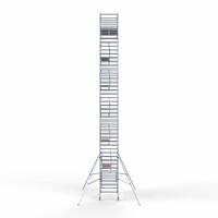 Euroscaffold Rollgerüst komplett 135 x 250 x 14,2m inkl. leichter Plattform + doppeltem Frontgeländer