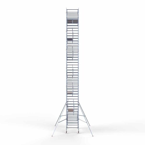 Euroscaffold Rollgerüst komplett 135 x 250 x 14,2m inkl. leichter Plattform + doppeltem Frontgeländer