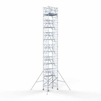 Euroscaffold Rollgerüst komplett 135 x 190 x 14,2m inkl. leichter Plattform + doppeltem Frontgeländer
