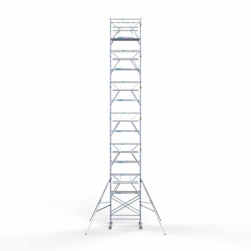 Euroscaffold Rollgerüst komplett 135 x 190 x 14,2m inkl. leichter Plattform + doppeltem Frontgeländer