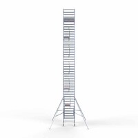 Euroscaffold Rollgerüst komplett 135 x 190 x 14,2m inkl. leichter Plattform + doppeltem Frontgeländer
