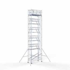 Euroscaffold Rollgerüst Standard 135x305 13,2m Arbeitshöhe Carbonboden doppeltes Frontgeländer Rollgerüst Standard 135x305 13,2m Arbeitshöhe Carbonboden doppeltes Frontgeländer