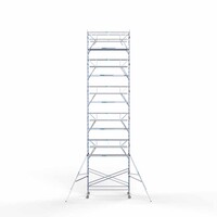 Euroscaffold Rollgerüst komplett 135 x 305 x 13,2m inkl. leichter Plattform + doppeltem Frontgeländer