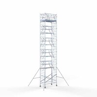 Euroscaffold Rollgerüst komplett 135 x 250 x 13,2m inkl. leichter Plattform + doppeltem Frontgeländer