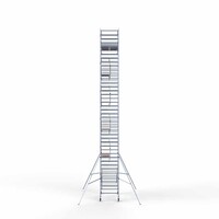 Euroscaffold Rollgerüst komplett 135 x 250 x 13,2m inkl. leichter Plattform + doppeltem Frontgeländer