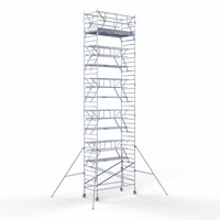 Euroscaffold Rollgerüst komplett 135 x 305 x 12,2m inkl. leichter Plattform + doppeltem Frontgeländer