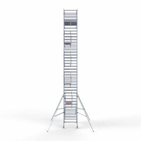 Euroscaffold Rollgerüst komplett 135 x 250 x 12,2m inkl. leichter Plattform + doppeltem Frontgeländer