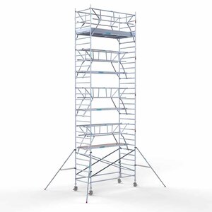 Euroscaffold Rollgerüst komplett 135 x 305 x 10,2m inkl. leichter Plattform + doppeltem Frontgeländer