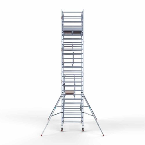 Rollgerüst komplett 135 x 250 x 8,2m inkl. leichter Plattform + doppeltem Frontgeländer Euroscaffold Rollgerüst komplett 135 x 250 x 8,2m inkl. leichter Plattform + doppeltem Frontgeländer