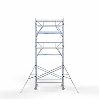 Euroscaffold Rollgerüst komplett 135 x 250 x 7,2m inkl. leichter Plattform + doppeltem Frontgeländer