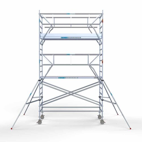 Rollgerüst komplett 135 x 305 x 6,2m inkl. leichter Plattform + doppeltem Frontgeländer Euroscaffold Rollgerüst komplett 135 x 305 x 6,2m inkl. leichter Plattform + doppeltem Frontgeländer