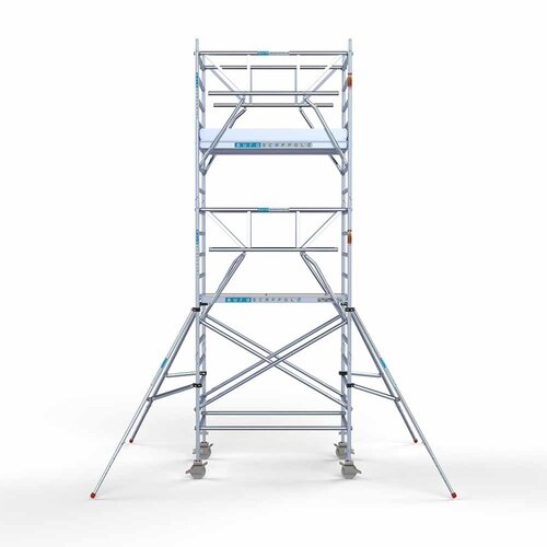Rollgerüst komplett 135 x 190 x 6,2m inkl. leichter Plattform + doppeltem Frontgeländer Euroscaffold Rollgerüst komplett 135 x 190 x 6,2m inkl. leichter Plattform + doppeltem Frontgeländer