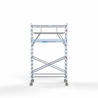 Euroscaffold Rollgerüst komplett 135 x 250 x 5,2m inkl. leichter Plattform + doppeltem Frontgeländer