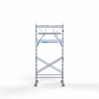 Euroscaffold Rollgerüst komplett 135 x 190 x 5,2m inkl. leichter Plattform + doppeltem Frontgeländer