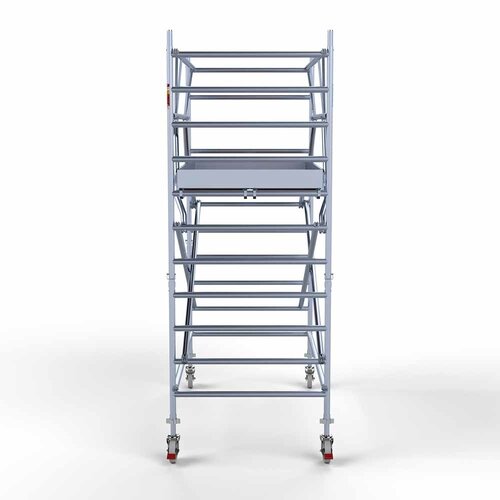 Euroscaffold Rollgerüst komplett 135 x 250 x 4,2m inkl. leichter Plattform + doppeltem Frontgeländer