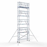 Euroscaffold Rollgerüst komplett 75 x 305 x 10,2m inkl. leichter Plattform + doppeltem Frontgeländer