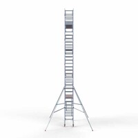 Euroscaffold Rollgerüst komplett 75 x 250 x 10,2m inkl. leichter Plattform + doppeltem Frontgeländer