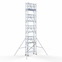 Euroscaffold Rollgerüst komplett 75 x 190 x 10,2m inkl. leichter Plattform + doppeltem Frontgeländer