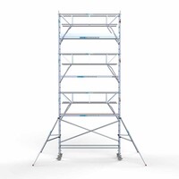 Euroscaffold Rollgerüst komplett 75 x 305 x 8,2m inkl. leichter Plattform + doppeltem Frontgeländer