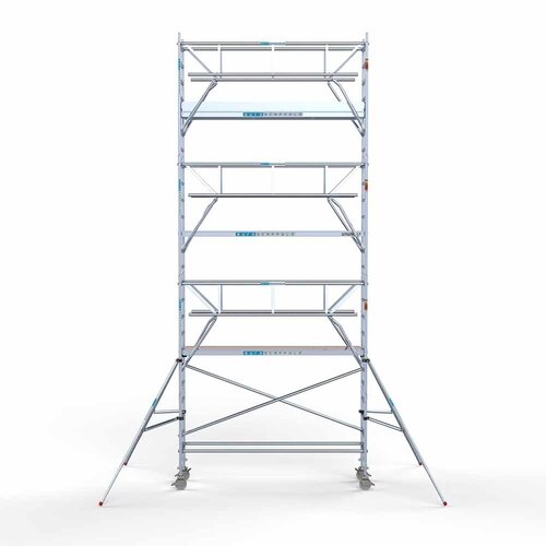 Euroscaffold Rollgerüst komplett 75 x 305 x 8,2m inkl. leichter Plattform + doppeltem Frontgeländer