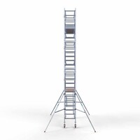 Euroscaffold Rollgerüst komplett 75 x 305 x 8,2m inkl. leichter Plattform + doppeltem Frontgeländer