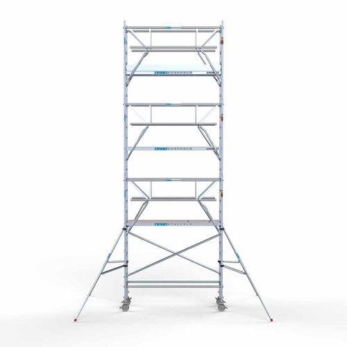 Euroscaffold Rollgerüst komplett 75 x 250 x 8,2m inkl. leichter Plattform + doppeltem Frontgeländer