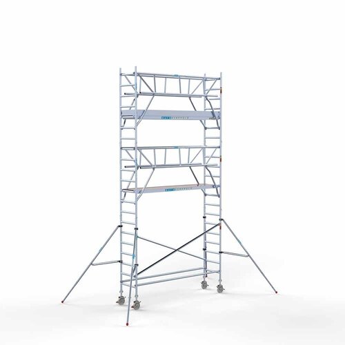 Euroscaffold Rollgerüst komplett 75 x 305 x 7,2m inkl. leichter Plattform + doppeltem Frontgeländer