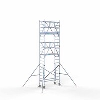 Euroscaffold Rollgerüst komplett 75 x 190 x 7,2m inkl. leichter Plattform + doppeltem Frontgeländer