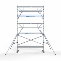 Euroscaffold Rollgerüst komplett 75 x 305 x 6,2m inkl. leichter Plattform + doppeltem Frontgeländer