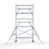 Euroscaffold Rollgerüst komplett 75 x 250 x 6,2m inkl. leichter Plattform + doppeltem Frontgeländer
