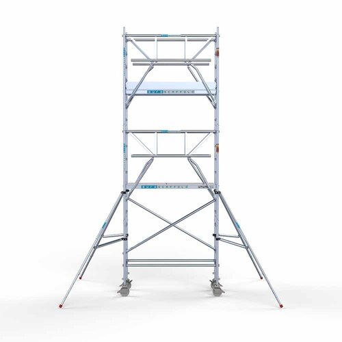 Euroscaffold Rollgerüst komplett 75 x 190 x 6,2m inkl. leichter Plattform + doppeltem Frontgeländer