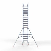 Euroscaffold Rollgerüst komplett 75 x 190 x 6,2m inkl. leichter Plattform + doppeltem Frontgeländer