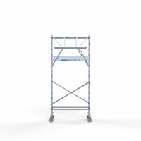 Euroscaffold Rollgerüst komplett 75 x 190 x 5,2m inkl. leichter Plattform + doppeltem Frontgeländer