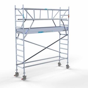 Rollgerüst komplett 75 x 305 x 4,2m inkl. leichter Plattform + doppeltem Frontgeländer