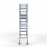 Euroscaffold Rollgerüst komplett 75 x 305 x 4,2m inkl. leichter Plattform + doppeltem Frontgeländer