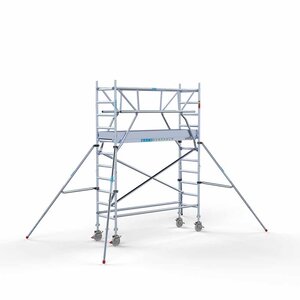 Rollgerüst komplett 75 x 250 x 4,2m inkl. leichter Plattform + doppeltem Frontgeländer