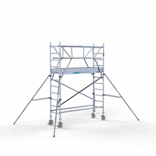 Euroscaffold Rollgerüst komplett 75 x 250 x 4,2m inkl. leichter Plattform + doppeltem Frontgeländer