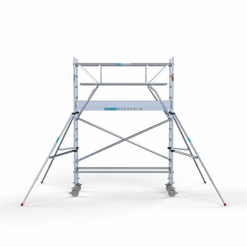 Euroscaffold Rollgerüst komplett 75 x 250 x 4,2m inkl. leichter Plattform + doppeltem Frontgeländer
