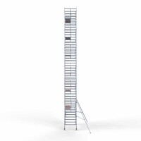 Euroscaffold Rollgerüst komplett 135 x 305 x 14,2 m Arbeitshöhe inkl. Leichtbauplattform + einfaches Frontgeländer