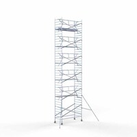 Euroscaffold Rollgerüst komplett 135 x 305 x 13,2m Arbeitshöhe inkl. Leichtbauplattform + einfaches Frontgeländer