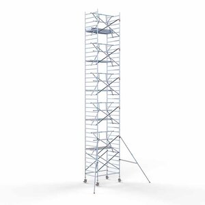 Euroscaffold Rollgerüst komplett 135 x 190 x 12,2m Arbeitshöhe inkl. Leichtbauplattform + einfaches Frontgeländer Rollgerüst komplett 135 x 190 x 12,2m Arbeitshöhe inkl. Leichtbauplattform + einfaches Frontgeländer