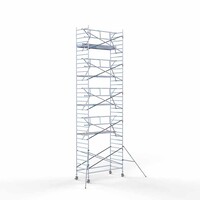 Euroscaffold Rollgerüst komplett 135 x 305 x 11,2m Arbeitshöhe inkl. Leichtbauplattform + einfaches Frontgeländer