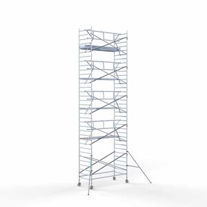 Rollgerüst komplett 135 x 305 x 11,2m Arbeitshöhe inkl. Leichtbauplattform + einfaches Frontgeländer