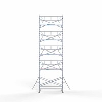 Euroscaffold Rollgerüst komplett 135 x 305 x 11,2m Arbeitshöhe inkl. Leichtbauplattform + einfaches Frontgeländer